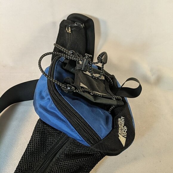MEC Mountain Equipment Co-op Fanny Waist Belt Bag Black Blue Running Hiking - Picture 4 of 9